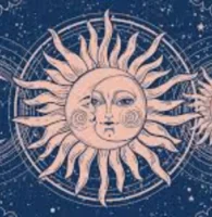Cosmic Symbols in Traditional Attire: Stars, Suns, and Spiritual Patterns