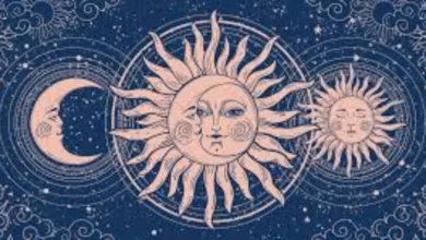 Cosmic Symbols in Traditional Attire Stars, Suns, and Spiritual Patterns