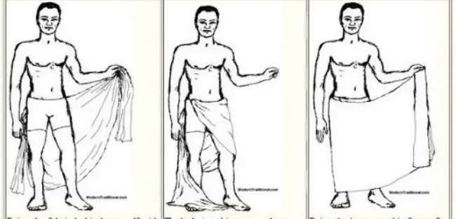 How to Wear a Dhoti