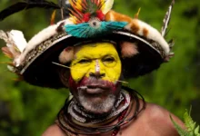 Huli Wigmen Tribal Costume