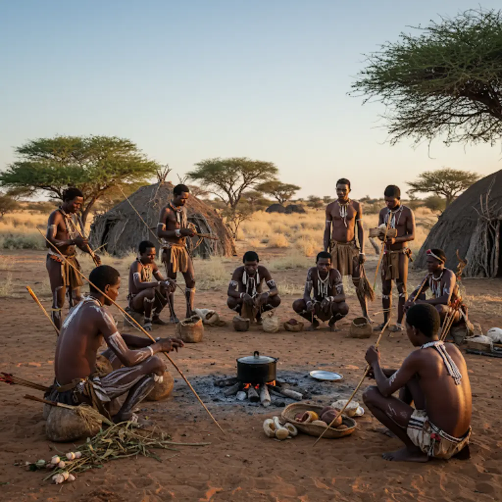 San (Bushmen) Hunter-Gatherers: Masters of Survival in the Kalahari